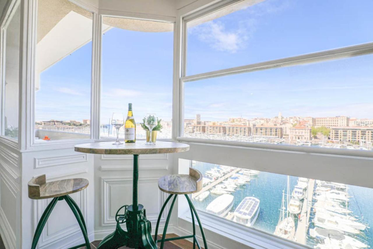 Ferienwohnung Vieux-Port - Vue Exceptionnelle - 3 Ch Et Clim Marseilles Exterior foto