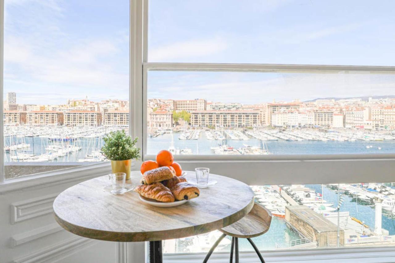Ferienwohnung Vieux-Port - Vue Exceptionnelle - 3 Ch Et Clim Marseilles Exterior foto